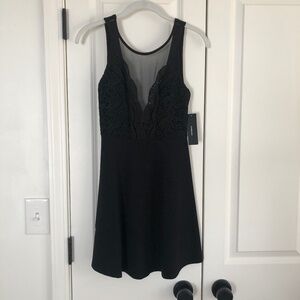 Lulus Black A-line dress Size S